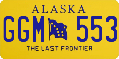 AK license plate GGM553