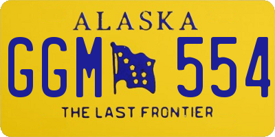 AK license plate GGM554