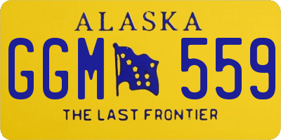 AK license plate GGM559