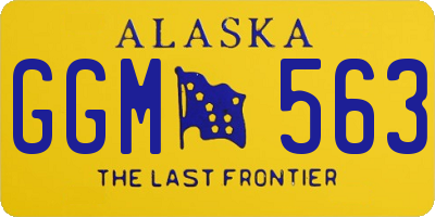 AK license plate GGM563