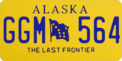 AK license plate GGM564