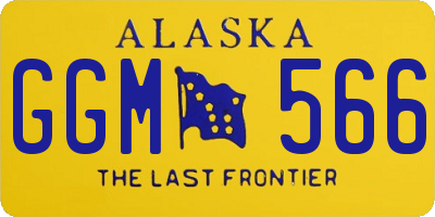 AK license plate GGM566