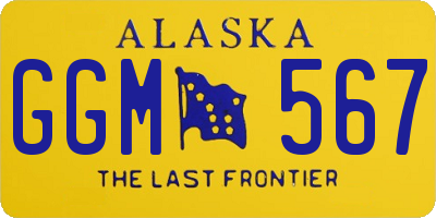 AK license plate GGM567