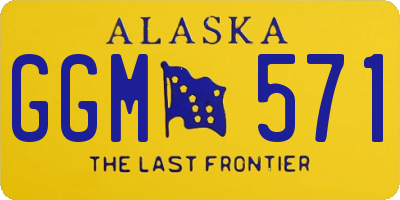 AK license plate GGM571