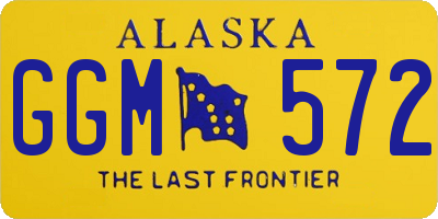 AK license plate GGM572