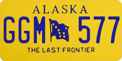 AK license plate GGM577