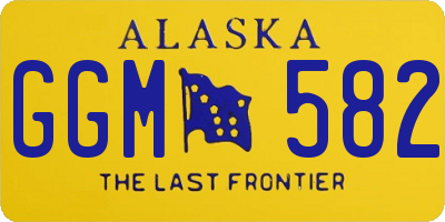 AK license plate GGM582