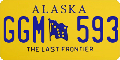 AK license plate GGM593