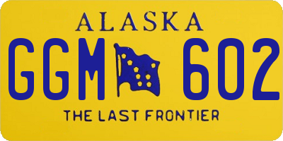 AK license plate GGM602