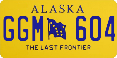 AK license plate GGM604