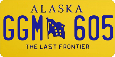 AK license plate GGM605