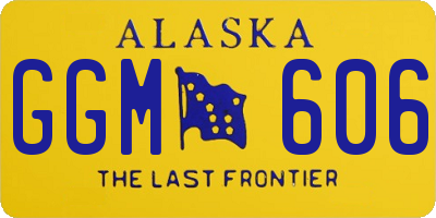 AK license plate GGM606