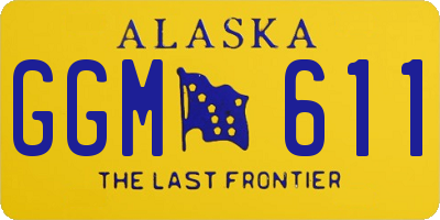 AK license plate GGM611