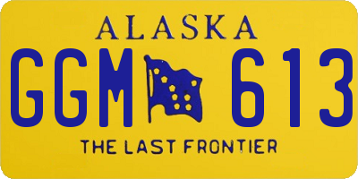 AK license plate GGM613