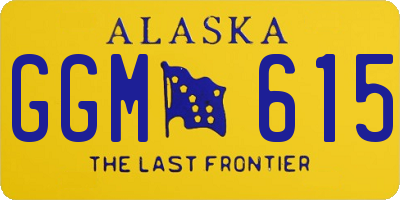 AK license plate GGM615