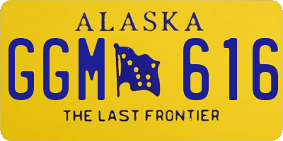 AK license plate GGM616