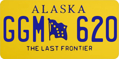 AK license plate GGM620