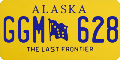 AK license plate GGM628