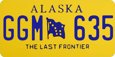 AK license plate GGM635