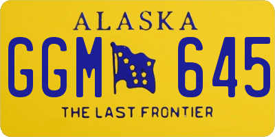 AK license plate GGM645