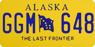 AK license plate GGM648