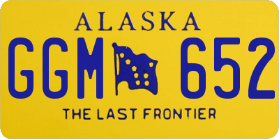 AK license plate GGM652