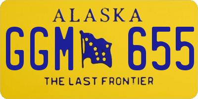 AK license plate GGM655