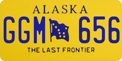 AK license plate GGM656