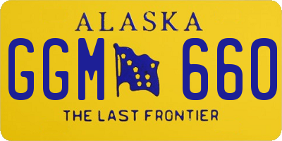 AK license plate GGM660