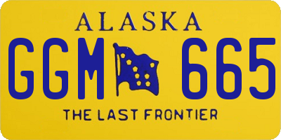 AK license plate GGM665