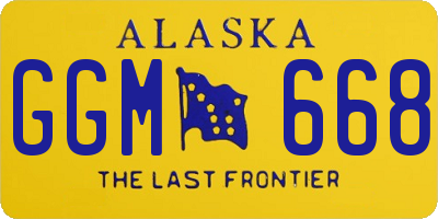 AK license plate GGM668