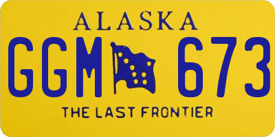 AK license plate GGM673