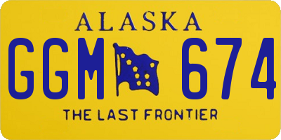 AK license plate GGM674
