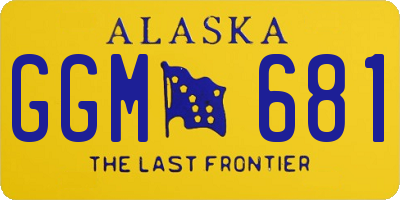 AK license plate GGM681