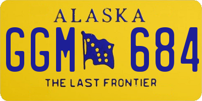 AK license plate GGM684