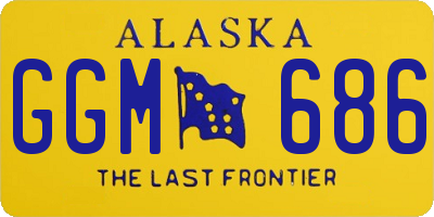 AK license plate GGM686
