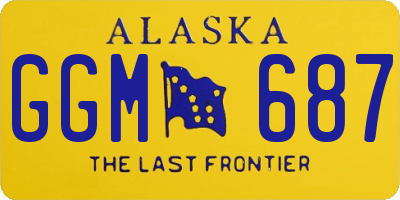 AK license plate GGM687