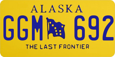 AK license plate GGM692