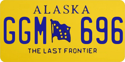AK license plate GGM696