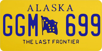 AK license plate GGM699