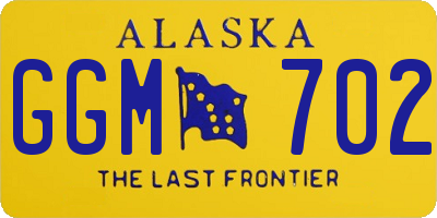 AK license plate GGM702