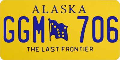 AK license plate GGM706