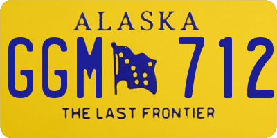 AK license plate GGM712