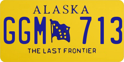 AK license plate GGM713
