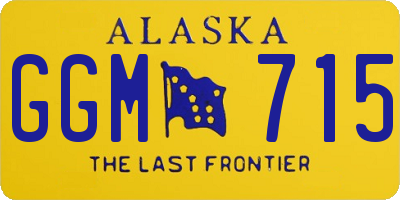AK license plate GGM715
