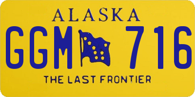 AK license plate GGM716