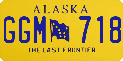 AK license plate GGM718