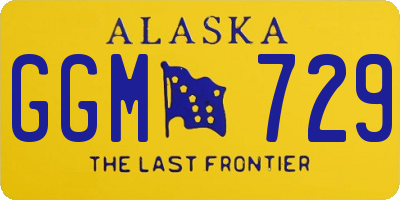 AK license plate GGM729