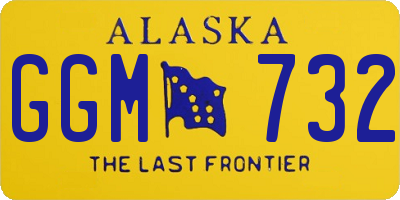 AK license plate GGM732