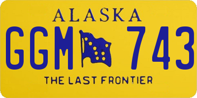 AK license plate GGM743